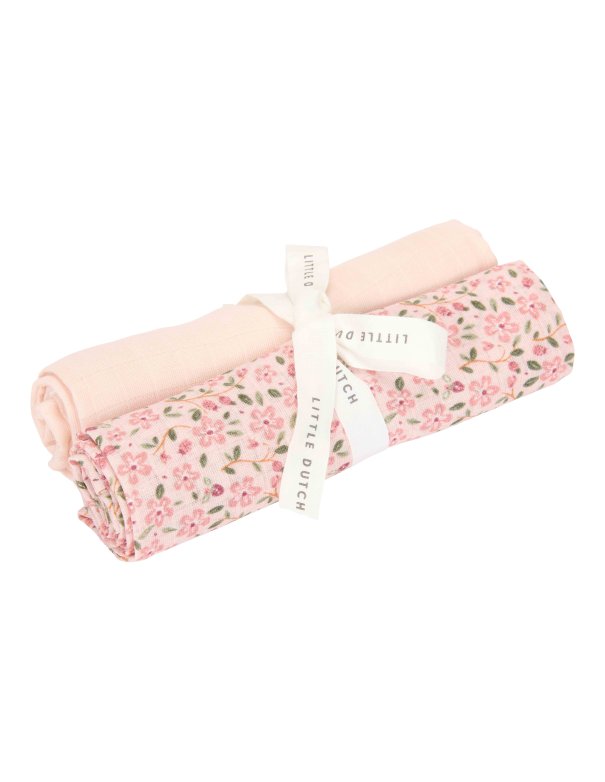 Set de 2 langes en gaze de coton - Fairy Floral/Blossom - 70 x