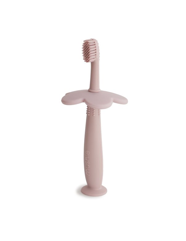mushie Brosse à dent Fleur - blush