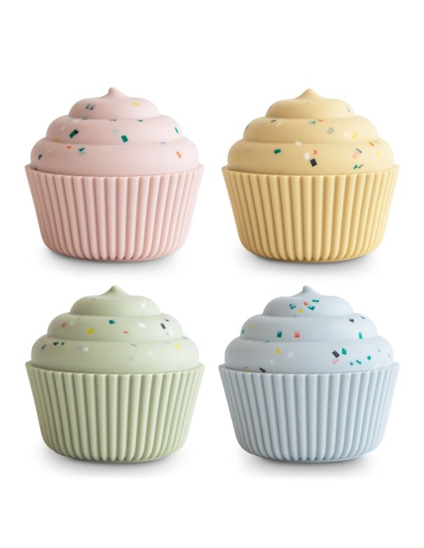 CUPCAKE - Mix and Match jouet de bain silicone mushie