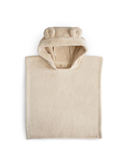 Poncho de bain ours - beige