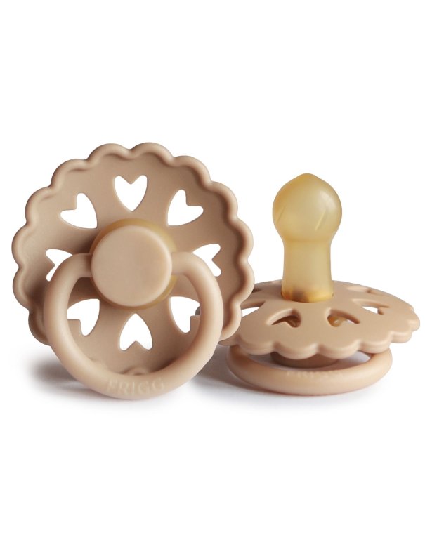 Tétine FRIGG Fairytale latex T2 (6-18 mois) - pêche