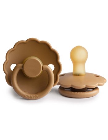 Tétine FRIGG Daisy latex T2 (6-18 mois) - Cappucino