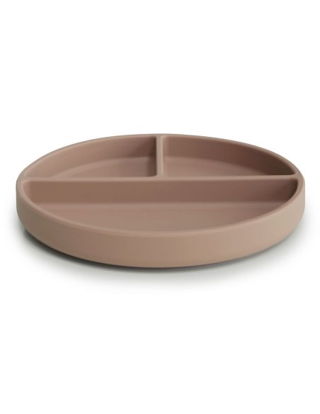 Assiette en silicone à ventouse - Naturel - Mushie