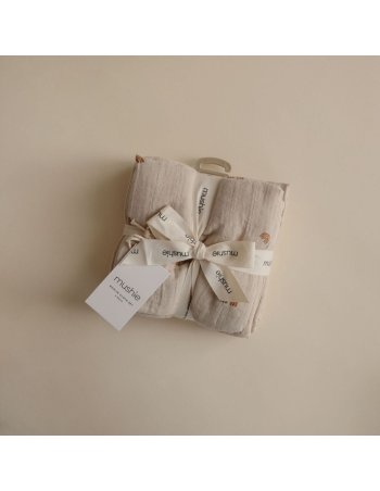 Lot de 3 langes mousseline...