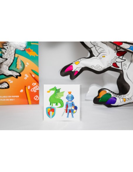 Coloriage gonflable - Dragon