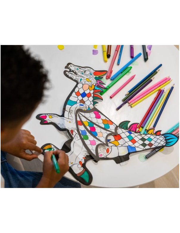 Coloriage gonflable - Dragon