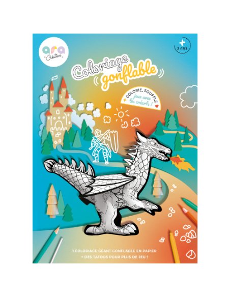 Coloriage gonflable - Dragon