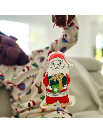 Coloriage gonflable Noël à suspendre 2