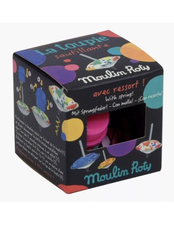 Toupie sautillante rose