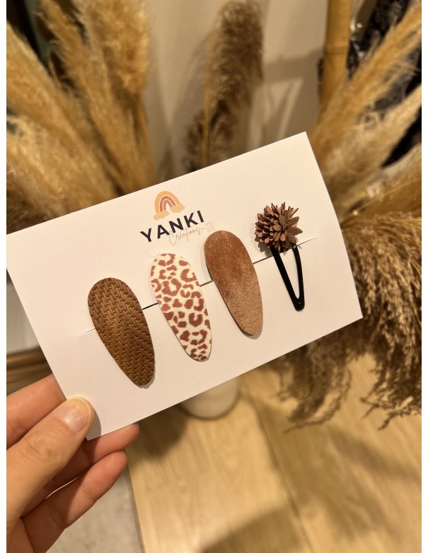 Barrette à cheveux léo brown