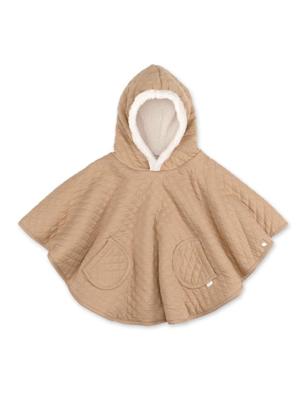 Poncho de voyage 9-36m QUILT - Beige (jersey + teddy) Bemini