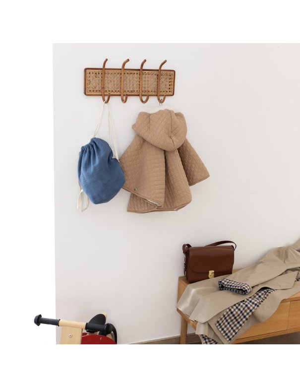 Poncho de voyage 9-36m QUILT - Beige (jersey + teddy) Bemini