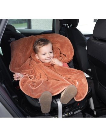 Poncho de voyage 9-36m Noisette SOFTY + JERSEY - Bemini 2