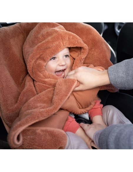 Poncho de voyage 9-36m Noisette SOFTY + JERSEY - Bemini