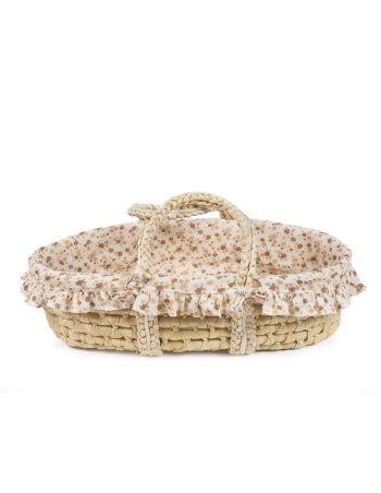 Couffin moïse pour poupée - imprimé floral 2