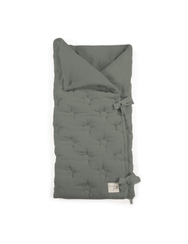 Nid d'ange / couverture Caetana - vert sauge waking mum