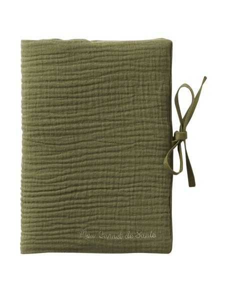 Protège carnet de santé en gaze de coton (différent coloris)