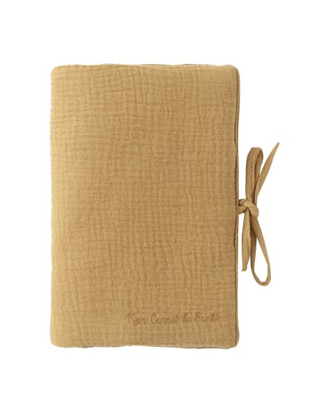 Protège carnet de santé en gaze de coton (différent coloris)