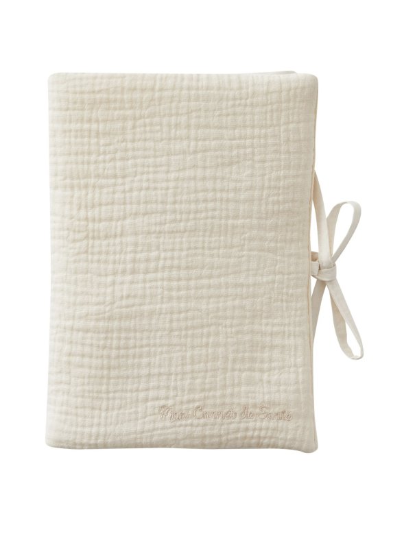 Protège carnet de santé en gaze de coton (différent coloris)