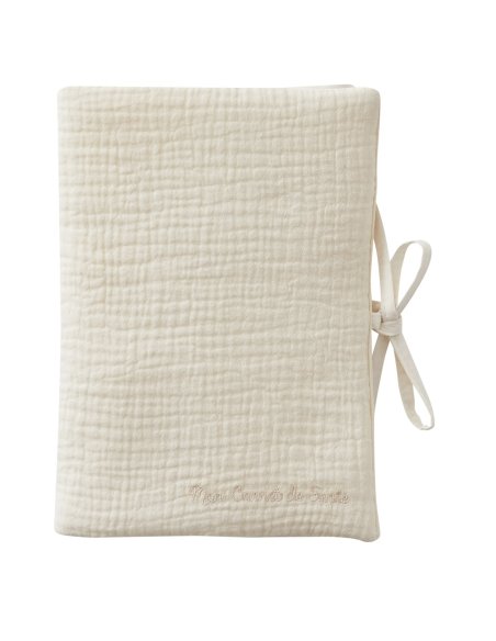 Protège carnet de santé en gaze de coton (différent coloris)