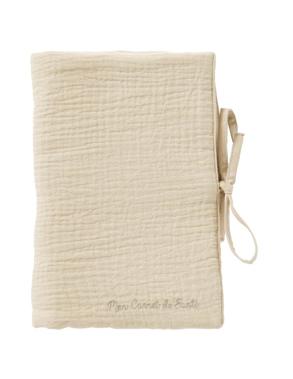 Protège carnet de santé en gaze de coton (différent coloris)