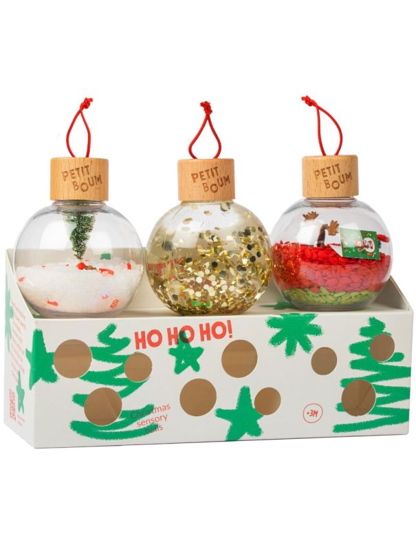 Boules sensorielles de Noël - Petit boum