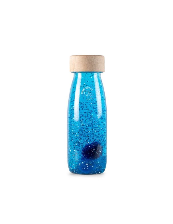bouteille sensorielle flottante bleu petit boum