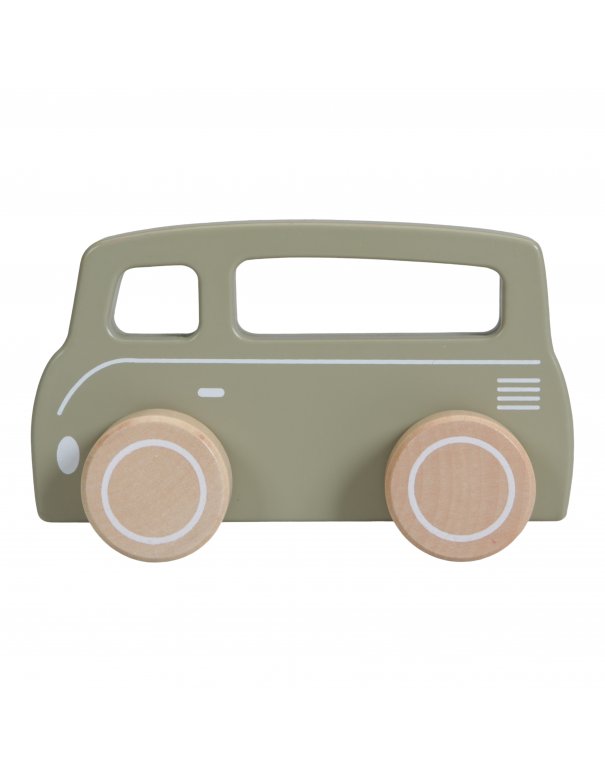 Van bus en bois olive - Little Dutch