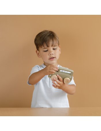Van bus en bois olive - Little Dutch 2