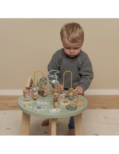 Table d'activités en bois - Little Farm Table d'activités en bois - Little Farm