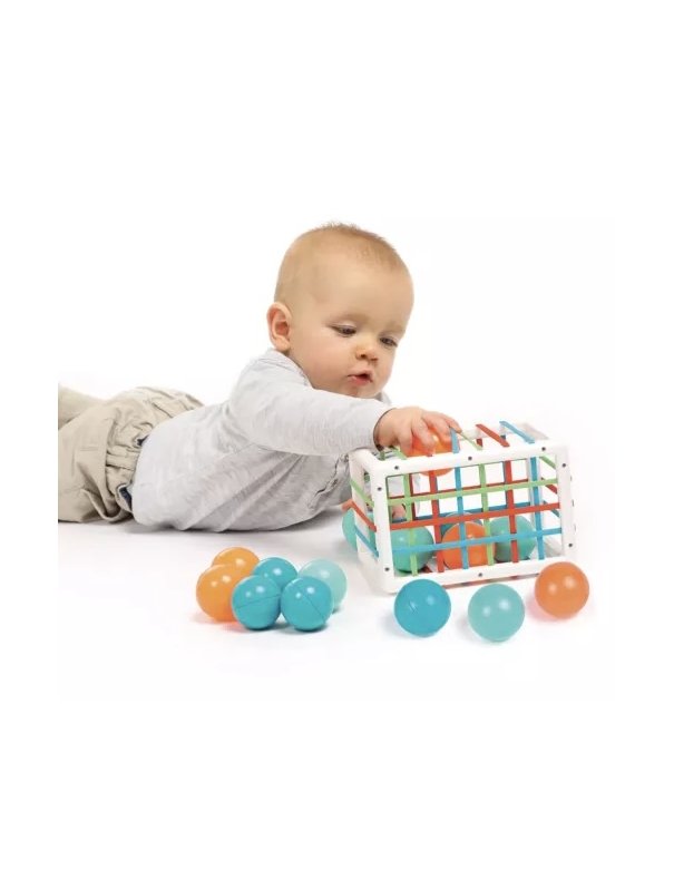 Cube de manipulation avec balles