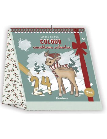 Calendrier de l'avent à colorier