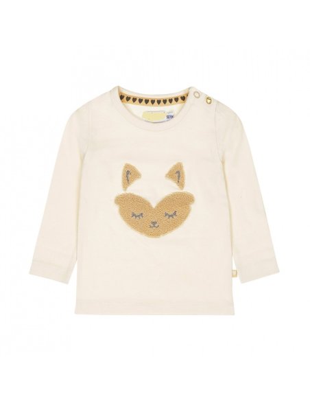 Tshirt manche longue bébé fille - sable