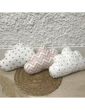 Coussin nuage détail gold