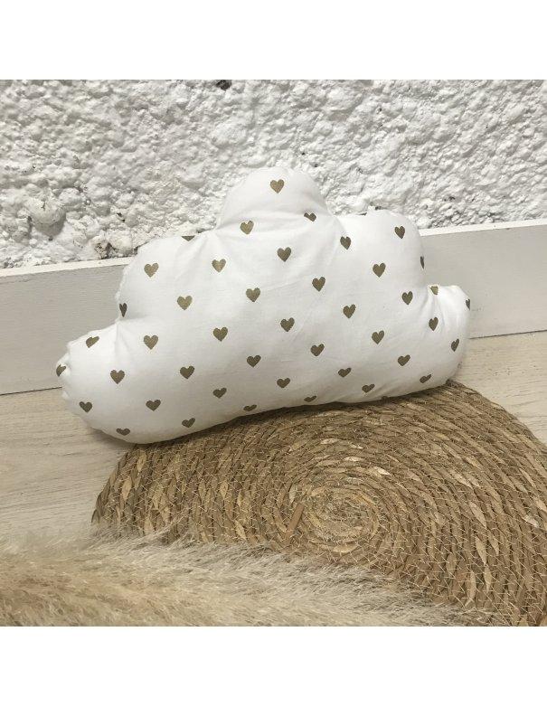 Coussin nuage détail gold