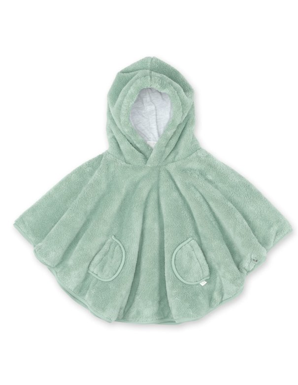 Poncho de voyage 9-36m - Sauge - SOFTY + JERSEY Bemini