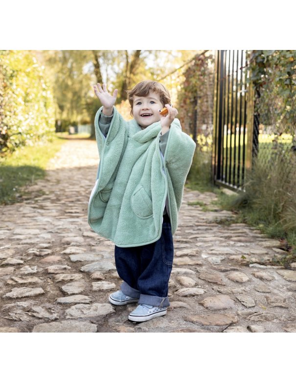 Poncho de voyage 9-36m - Sauge -...