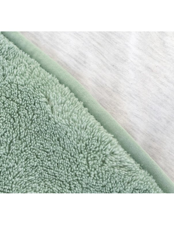 Poncho de voyage 9-36m - Sauge - SOFTY + JERSEY Bemini