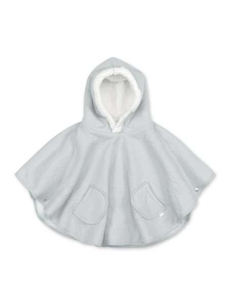 Poncho de voyage 9-36m CADUM - Grizou (jersey + teddy) Bemini
