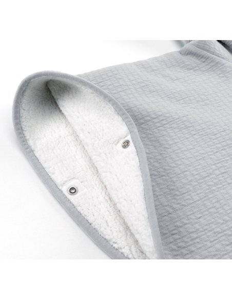 Poncho de voyage 9-36m CADUM - Grizou (jersey + teddy) Bemini