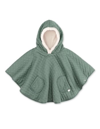 Poncho de voyage 9-36m QUILT- green (jersey + teddy) Bemini