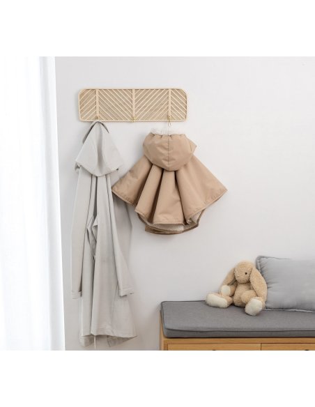 Poncho de voyage 9-36m RAINY - Natural (waterproof +teddy)