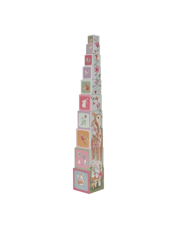 Cubes à empiler en carton FSC - Fairy Garden