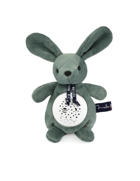 Veilleuse musicale projecteur avec chansons douces – Lapin vert