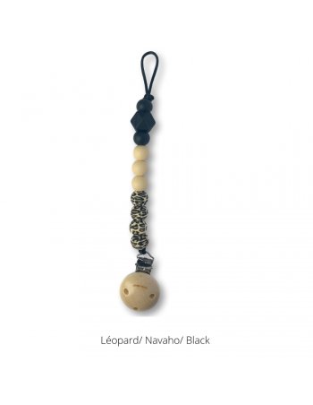 Attache tétine TRICOLORE -...