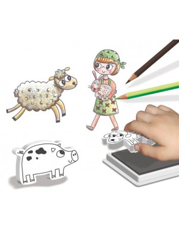 Personnages à tamponner : Ma Petite Ferme crealign 2