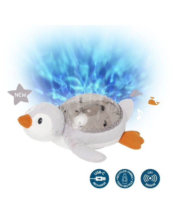 Peluche veilleuse rechargeable - Tranquil Penguin cloud b