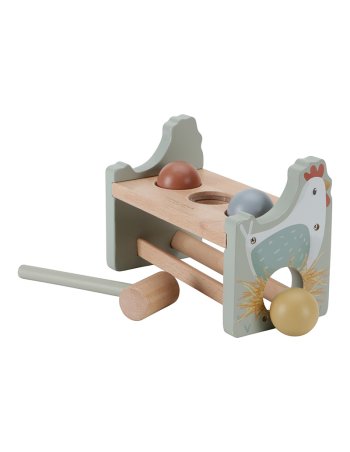 Banc à marteler en bois FSC - Little Farm